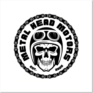 Metal Head Motors - Skull Chain Posters and Art